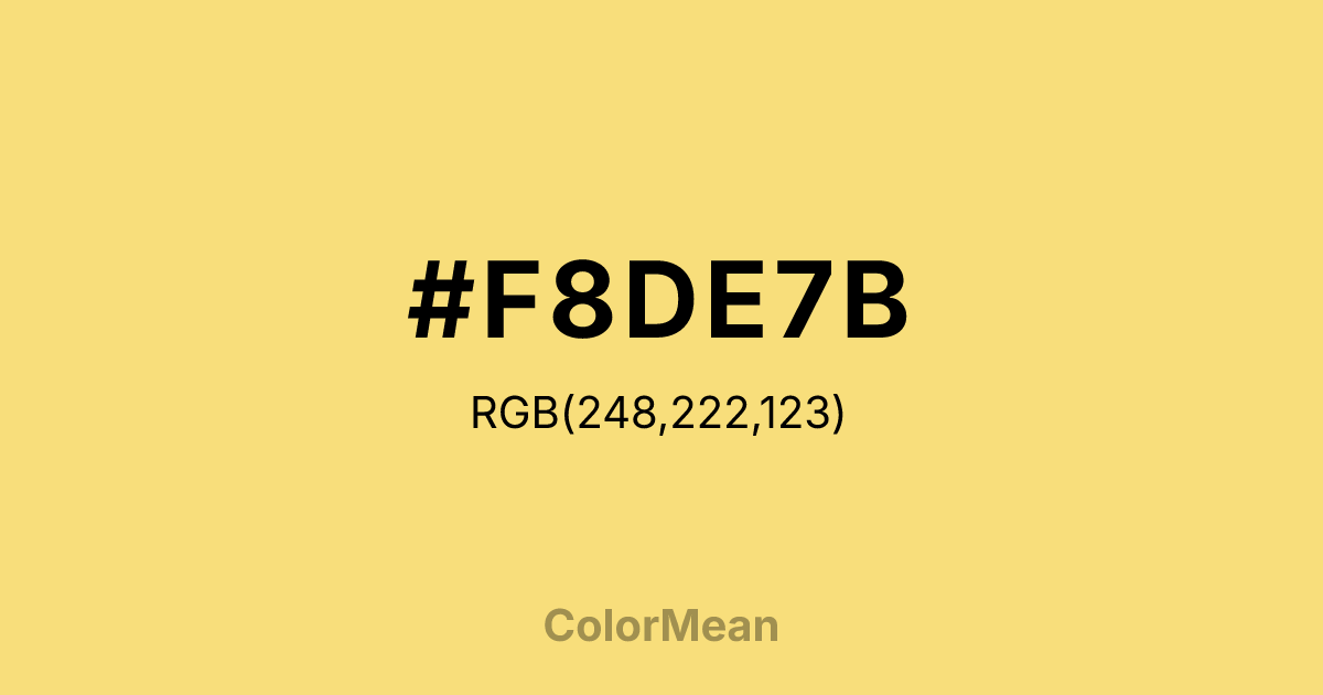 #F8DE7B color swatch