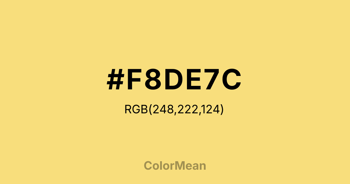 #F8DE7C color swatch