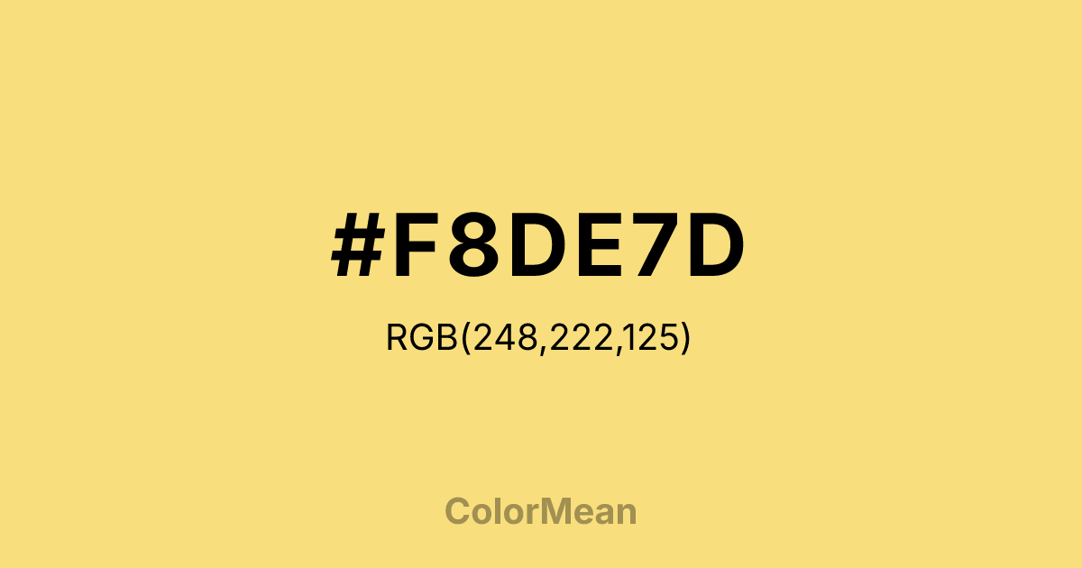 #F8DE7D color swatch