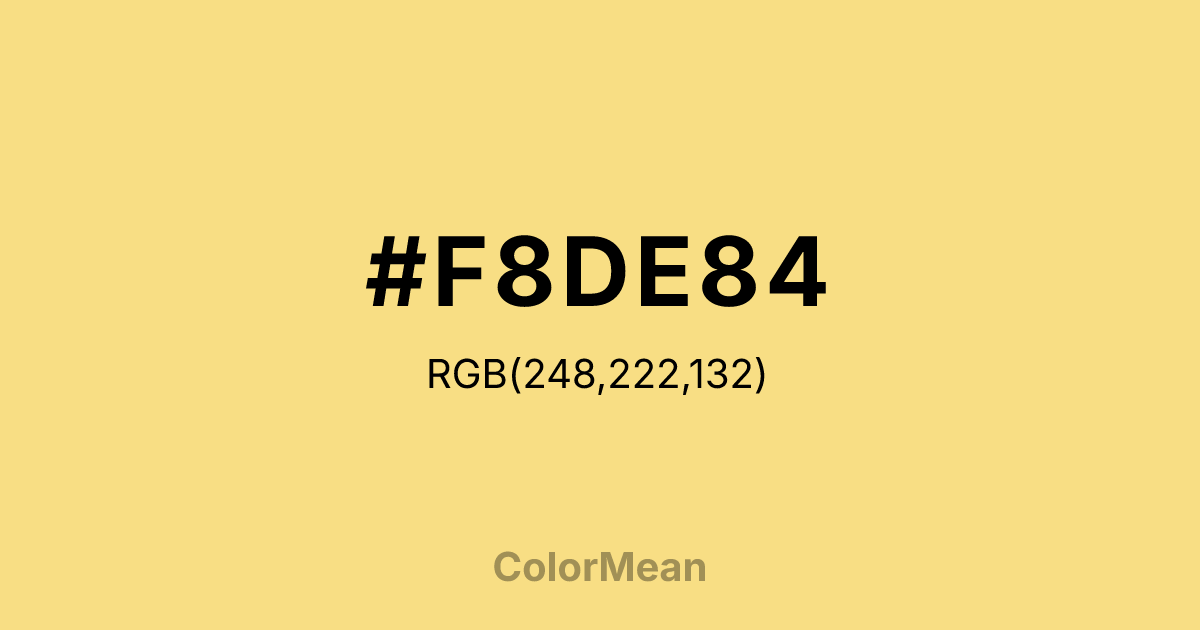 #F8DE84 color swatch