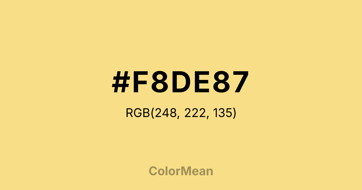 #F8DE87 color swatch