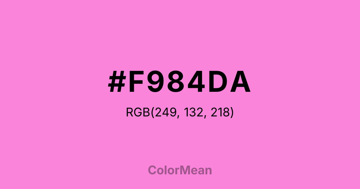 #F984DA color swatch