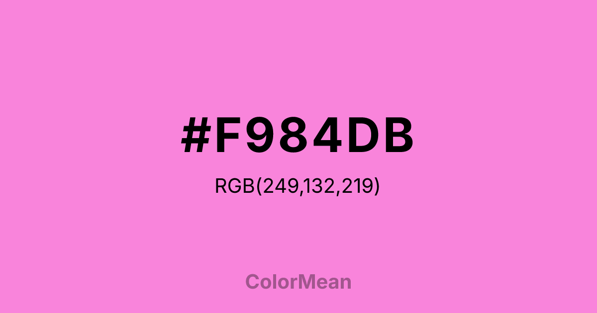 #F984DB color swatch