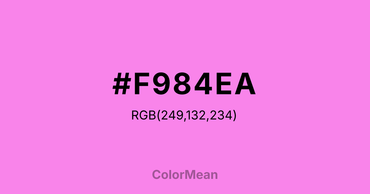 #F984EA color swatch