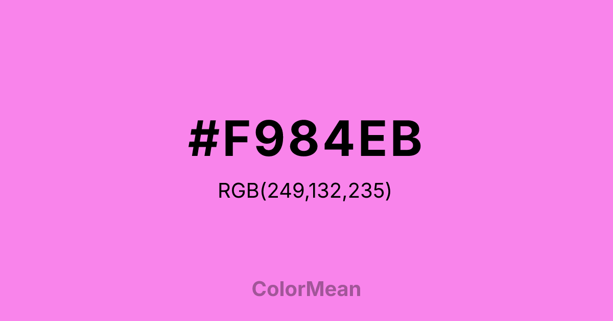 #F984EB color swatch