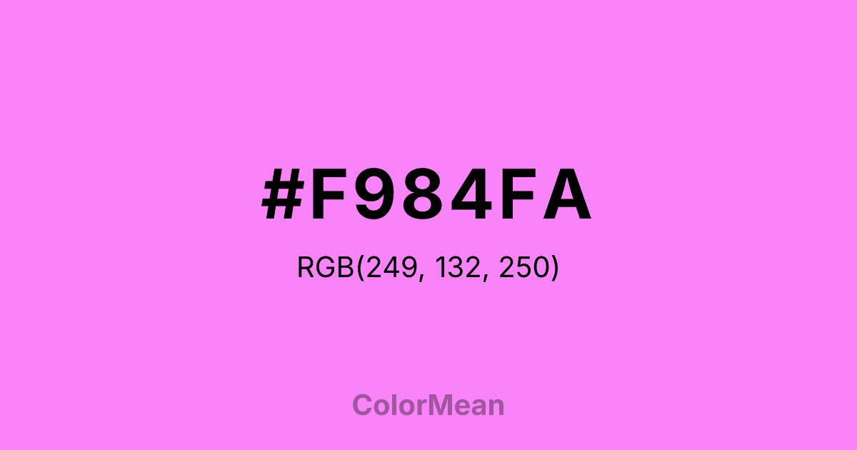 #F984FA color swatch