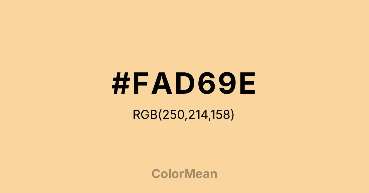 #FAD69E color swatch