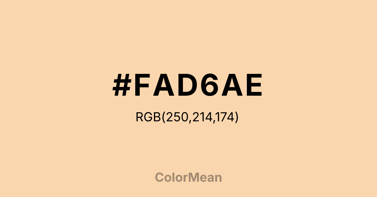 #FAD6AE color swatch