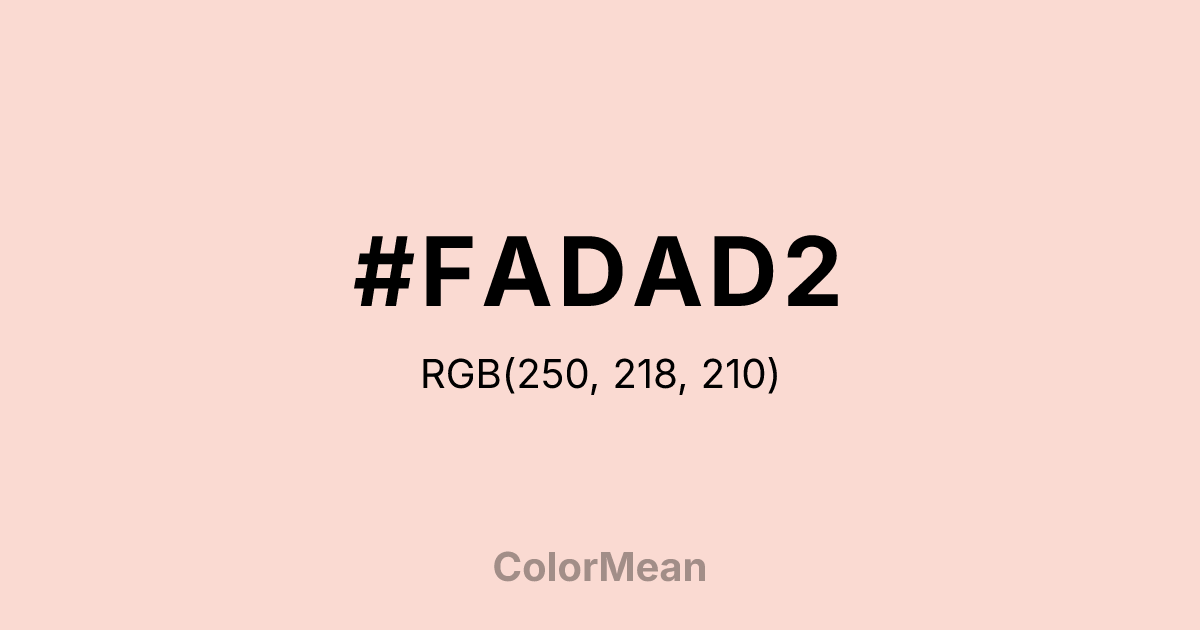 #FADAD2 color swatch