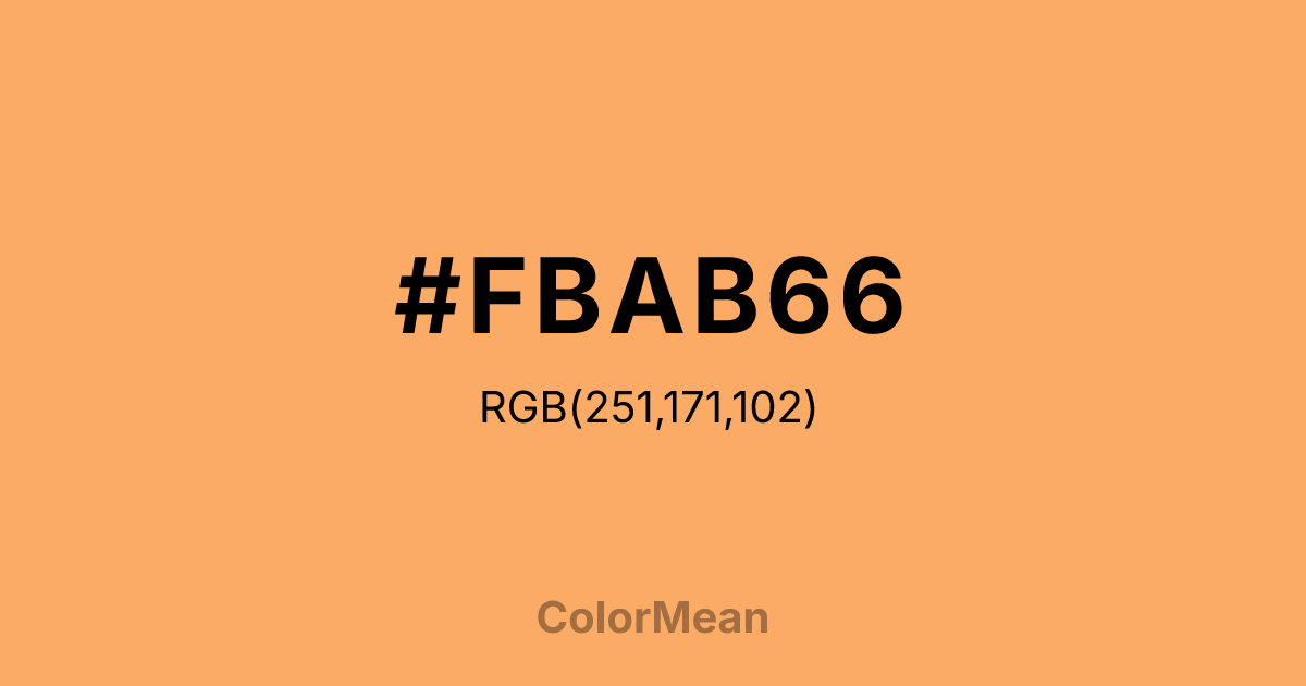 #FBAB66 color swatch