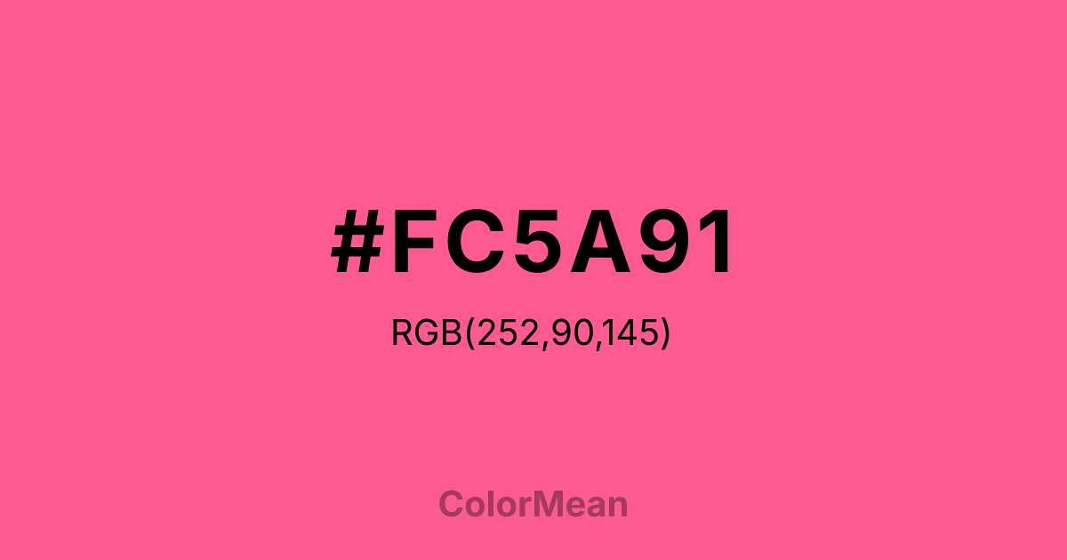 #FC5A91 color swatch