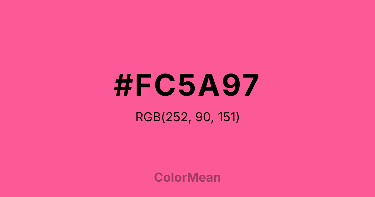 #FC5A97 color swatch
