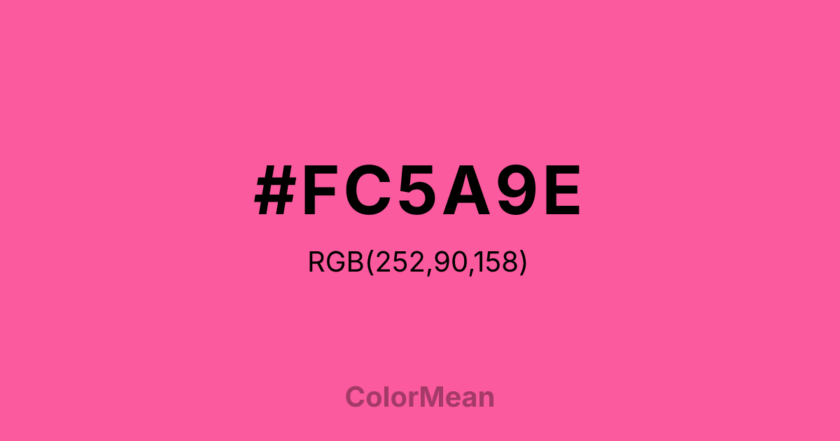 #FC5A9E color swatch