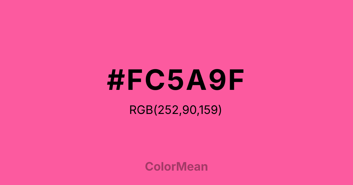 #FC5A9F color swatch