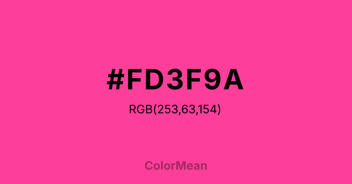 #FD3F9A color swatch