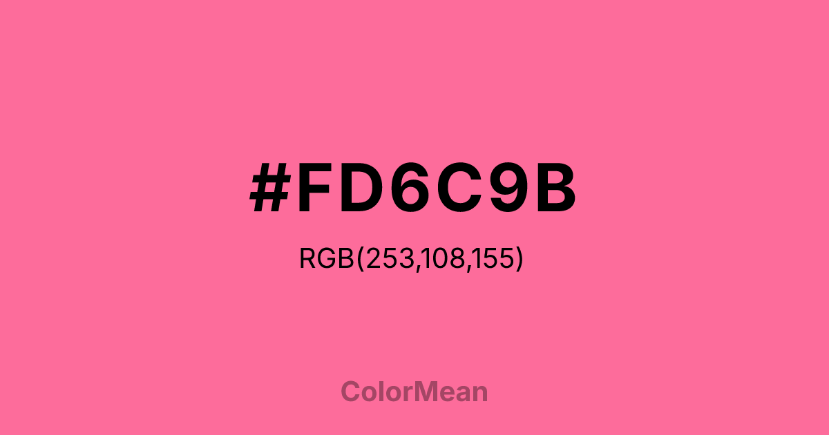 #FD6C9B color swatch