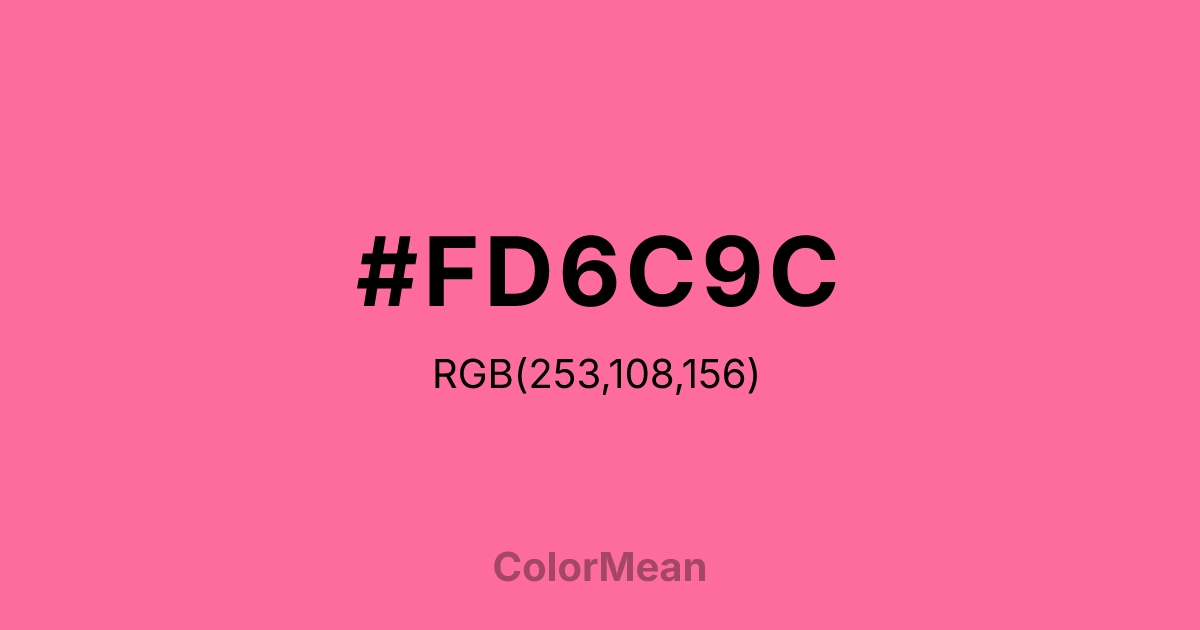 #FD6C9C color swatch
