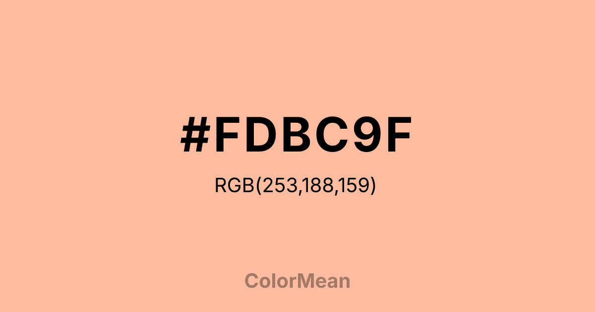 #FDBC9F color swatch
