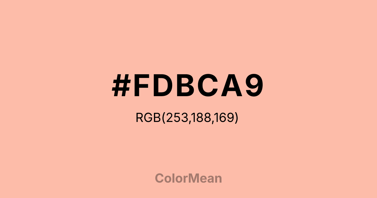 #FDBCA9 color swatch