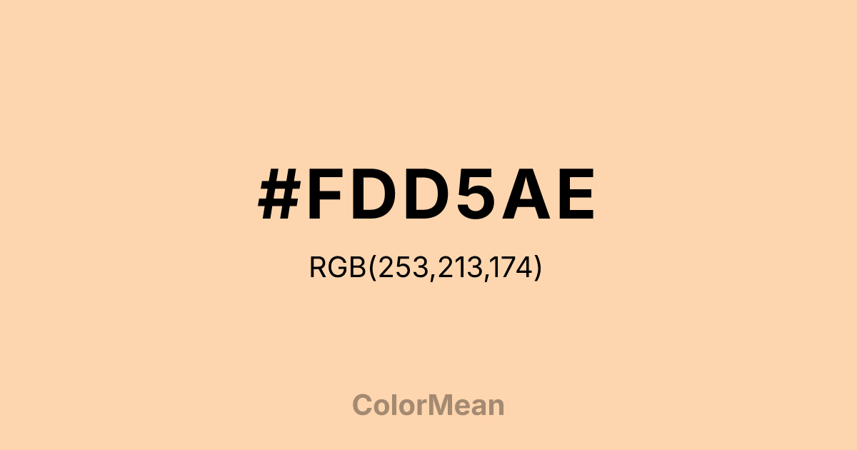 #FDD5AE color swatch