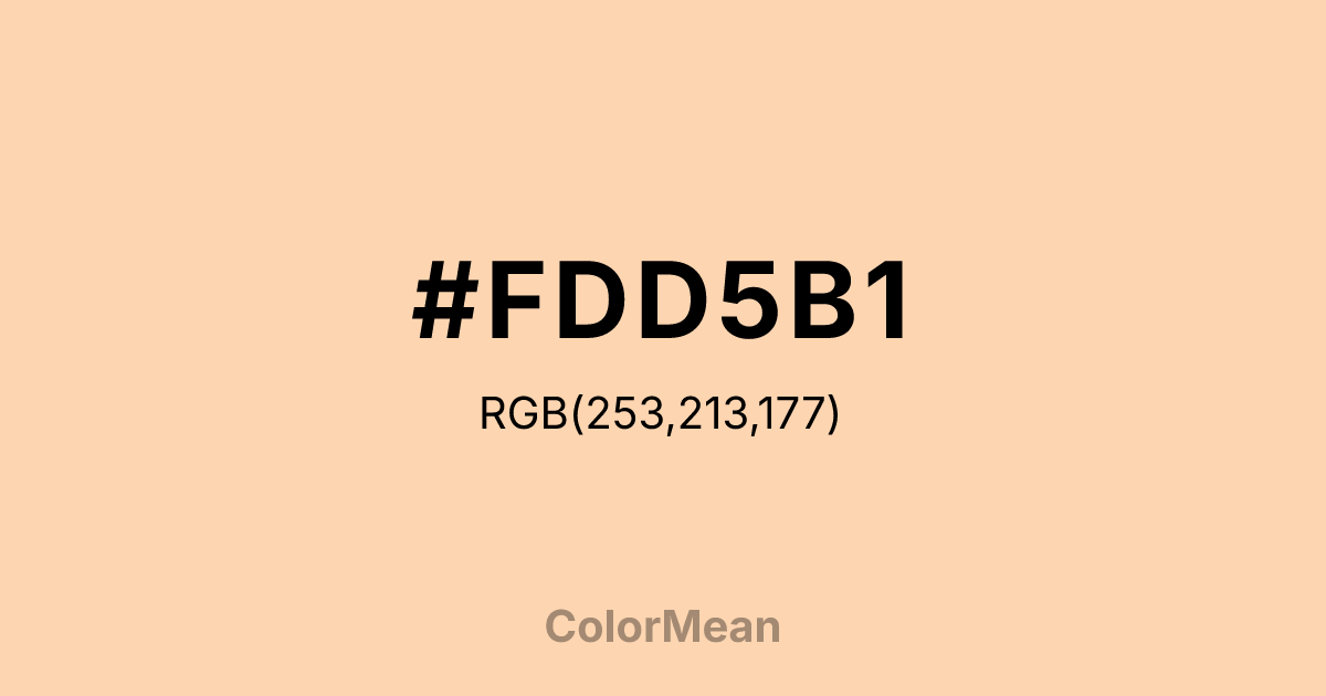 #FDD5B1 color swatch