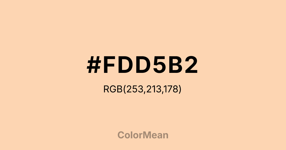 #FDD5B2 color swatch