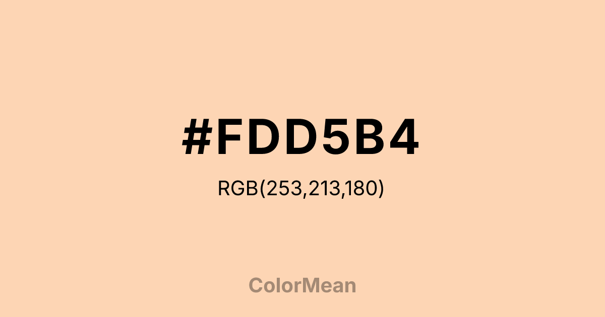 #FDD5B4 color swatch
