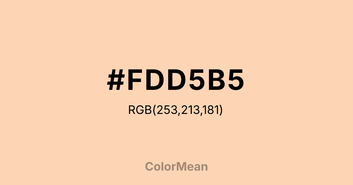#FDD5B5 color swatch