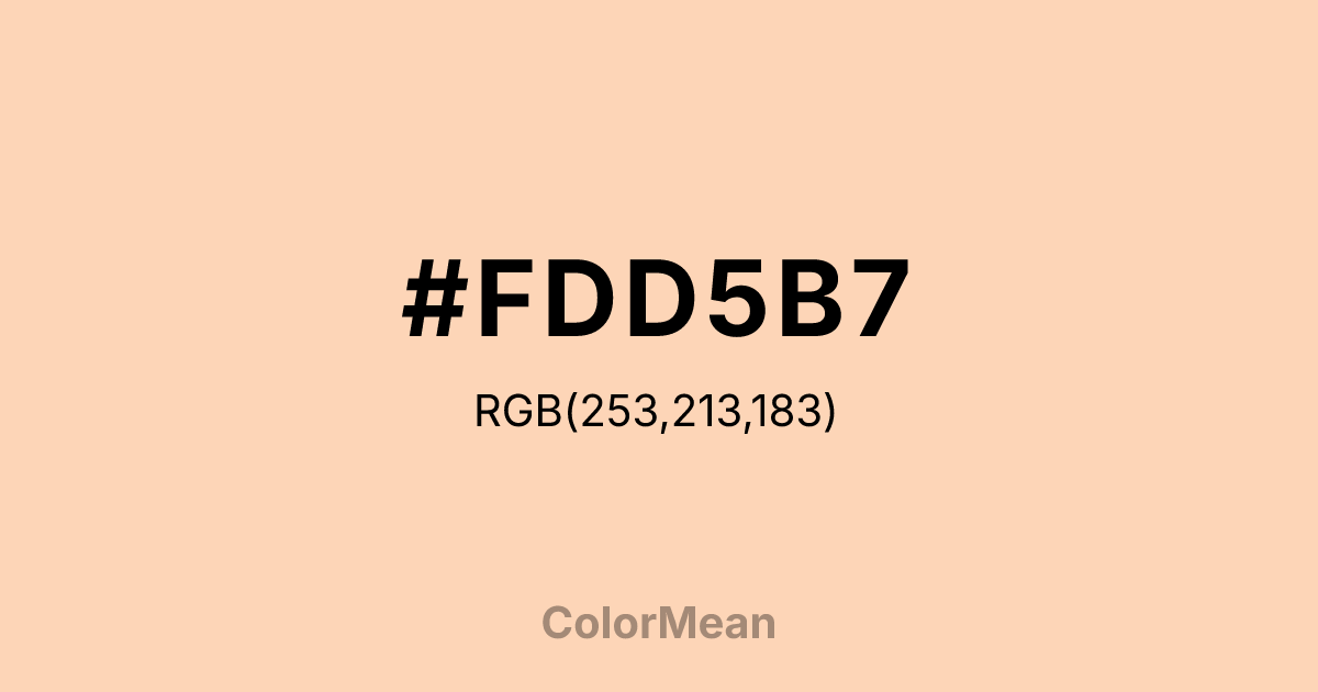#FDD5B7 color swatch