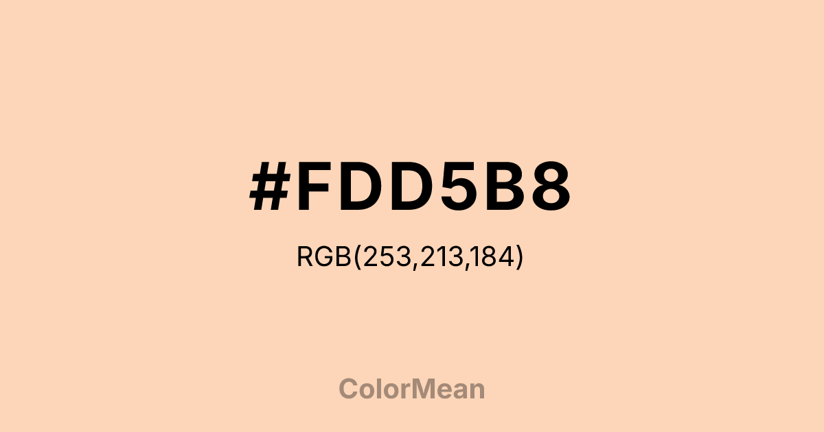 #FDD5B8 color swatch