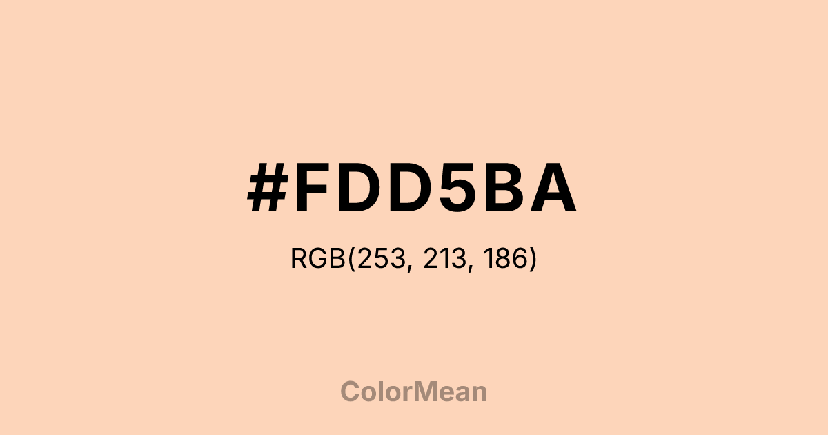 #FDD5BA color swatch