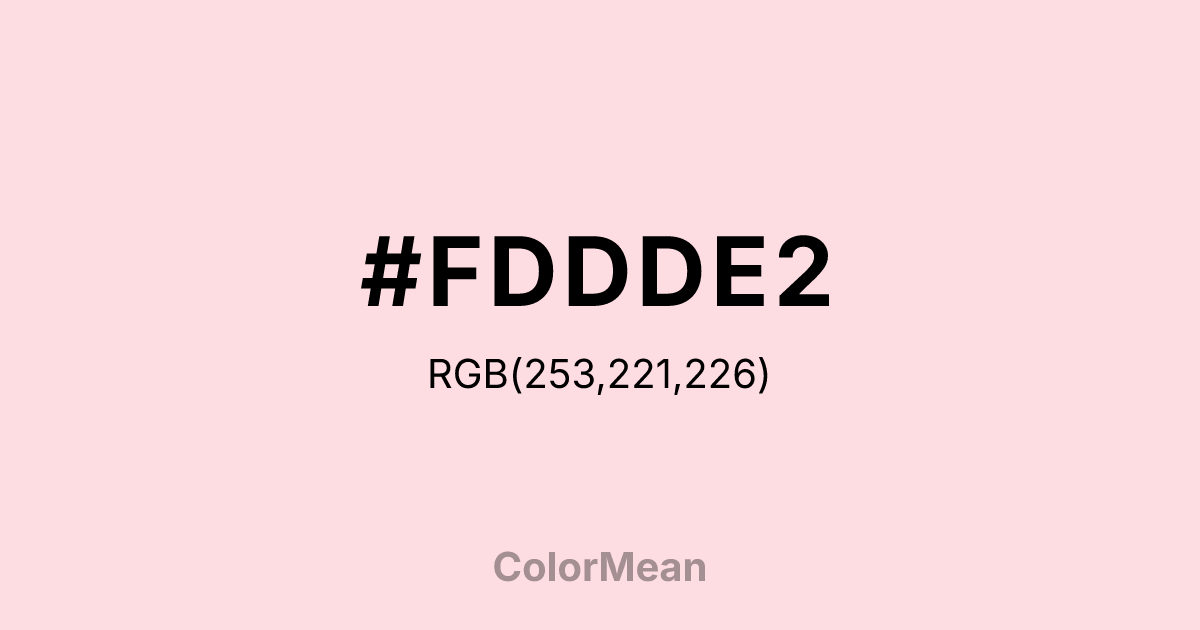 #FDDDE2 color swatch