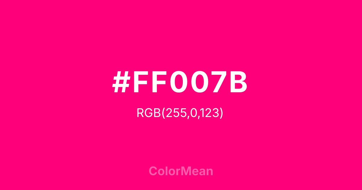 #FF007B color swatch
