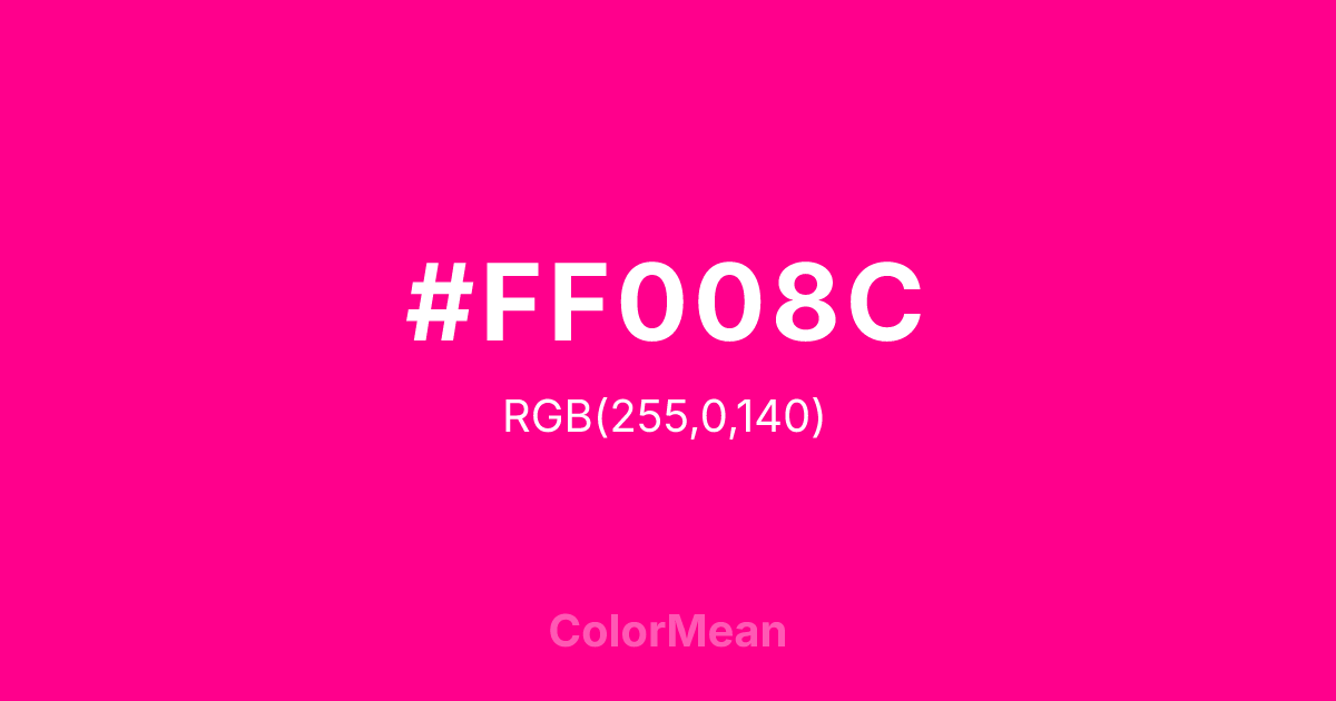#FF008C color swatch