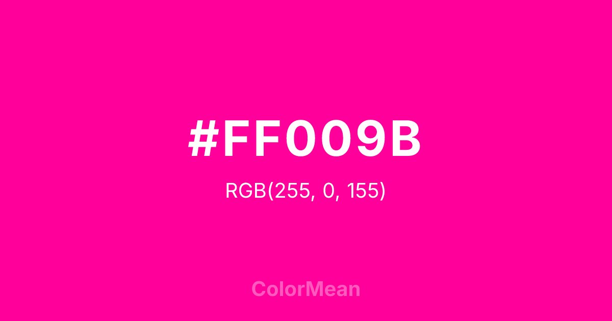 #FF009B color swatch