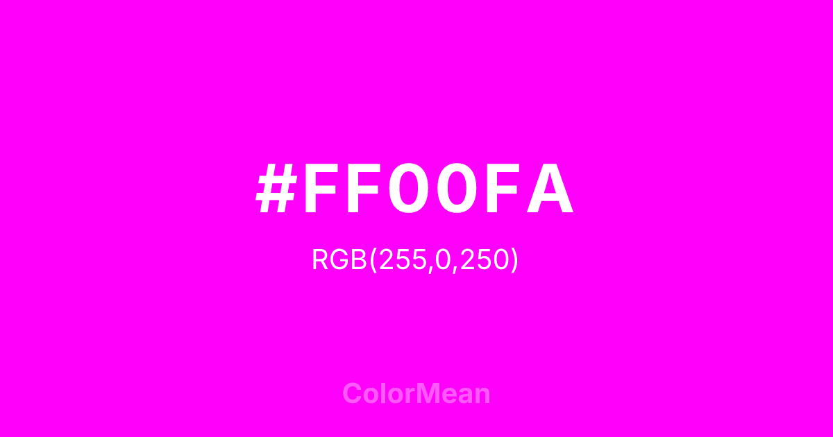 #FF00FA color swatch
