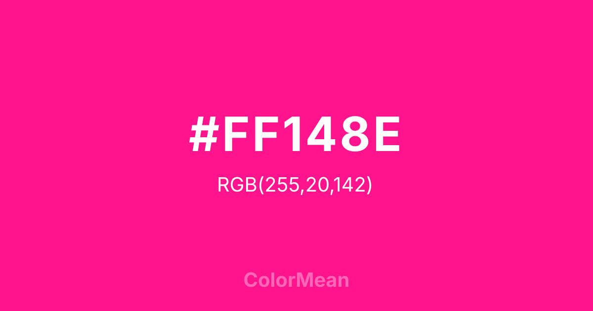 #FF148E color swatch