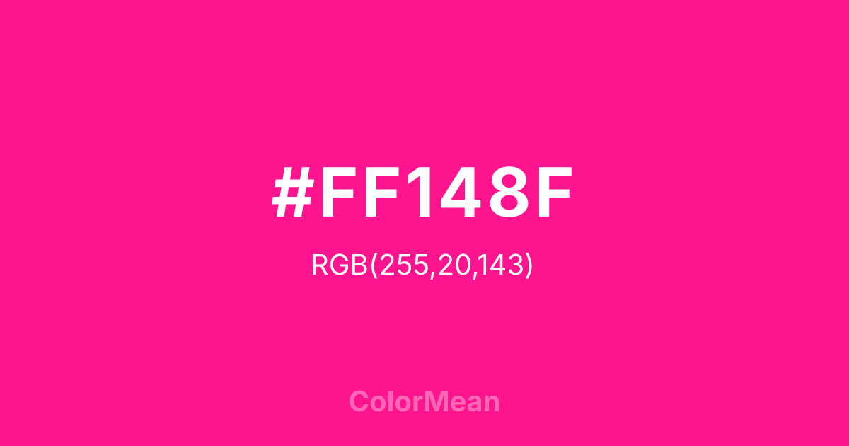#FF148F color swatch