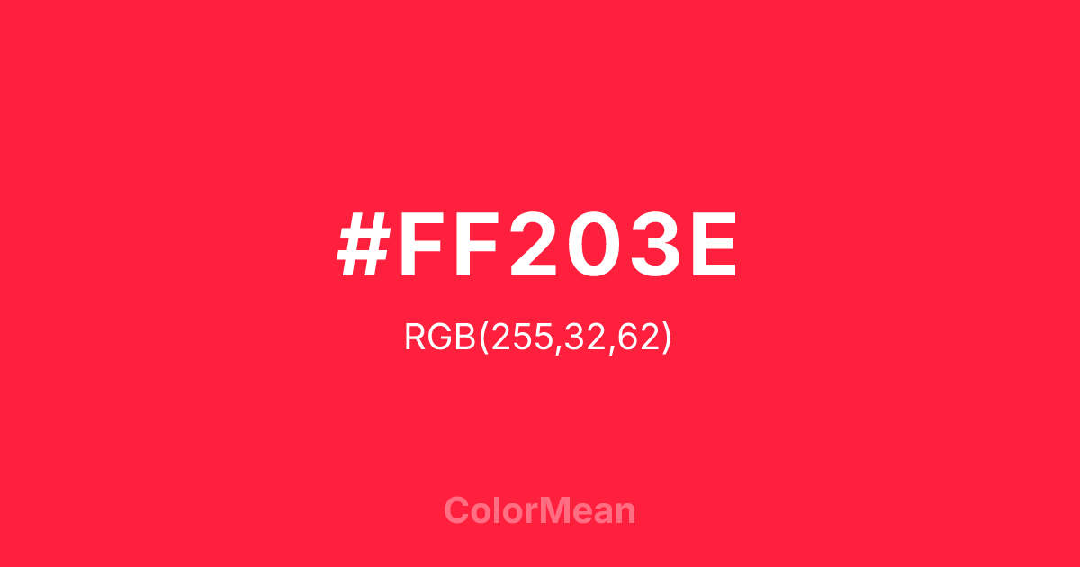 #FF203E color swatch