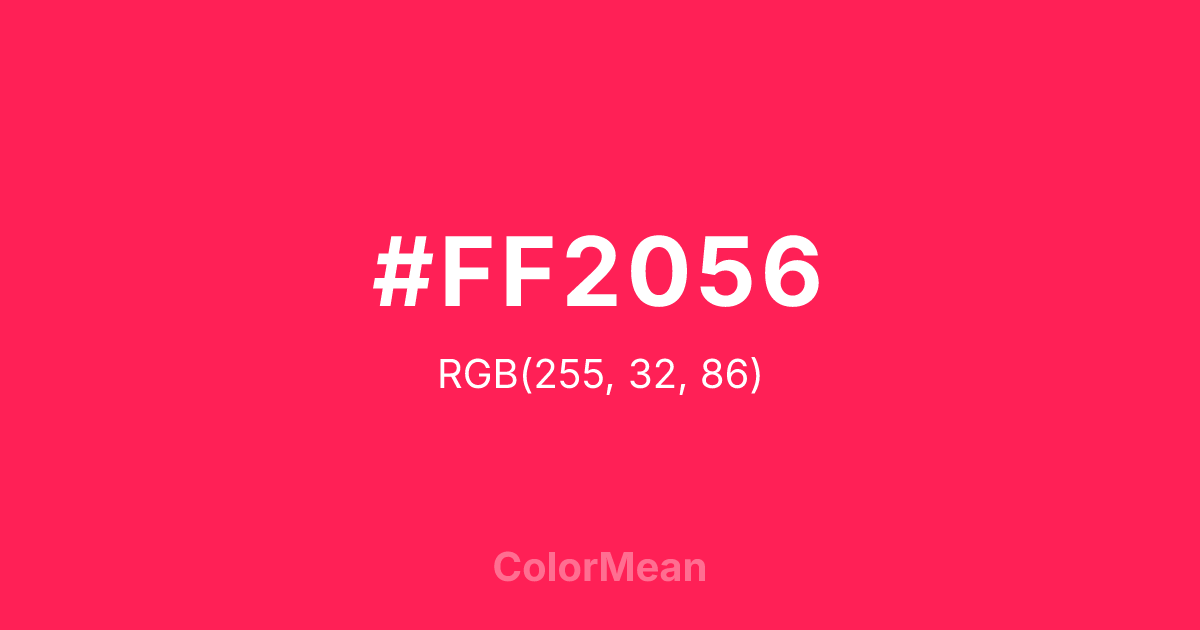 #FF2056 color swatch