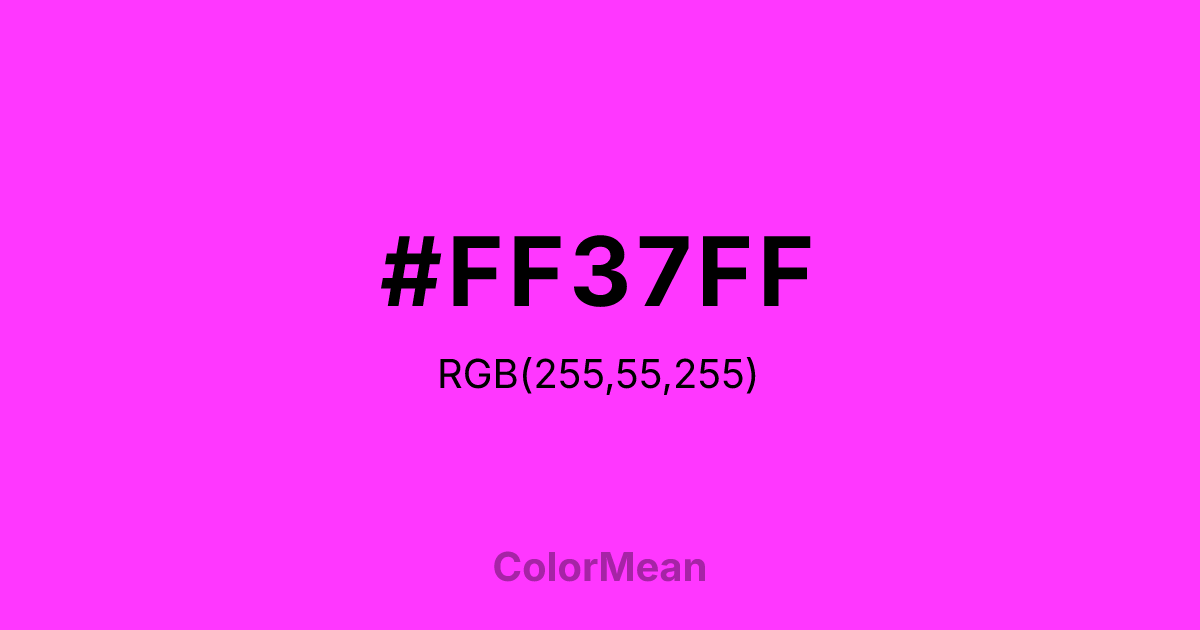 #FF37FF color swatch