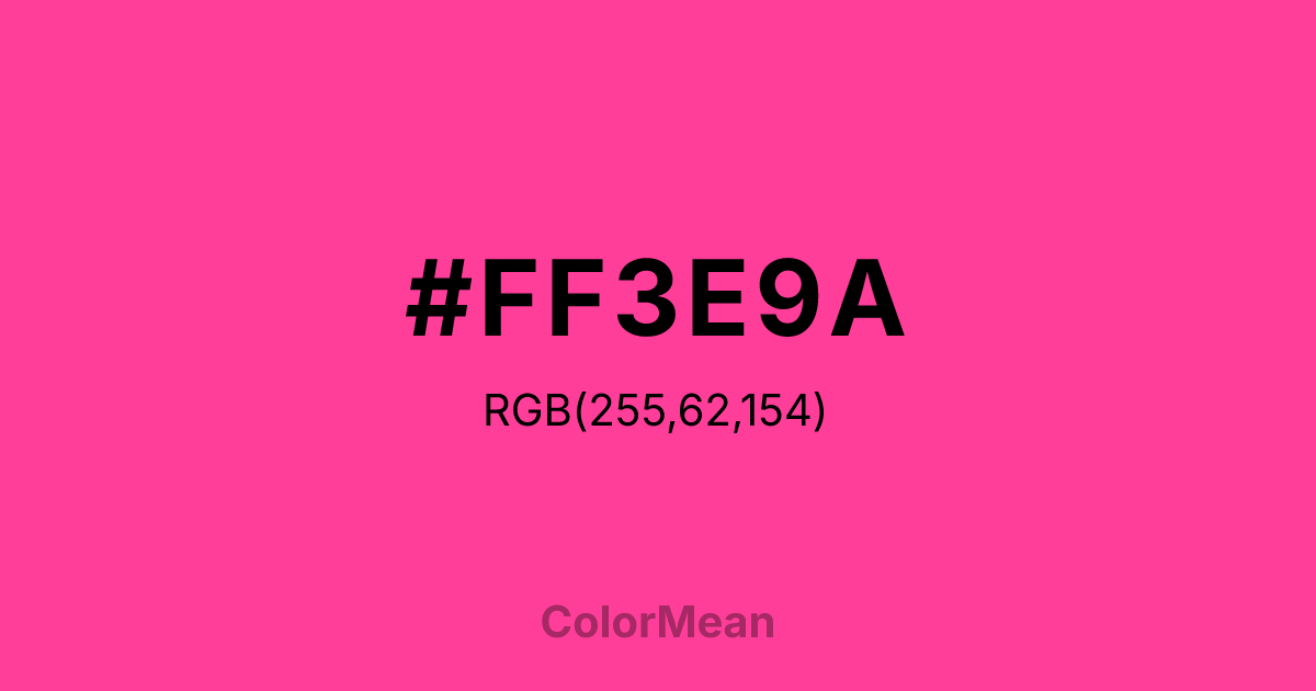 #FF3E9A color swatch