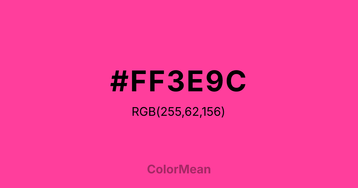 #FF3E9C color swatch