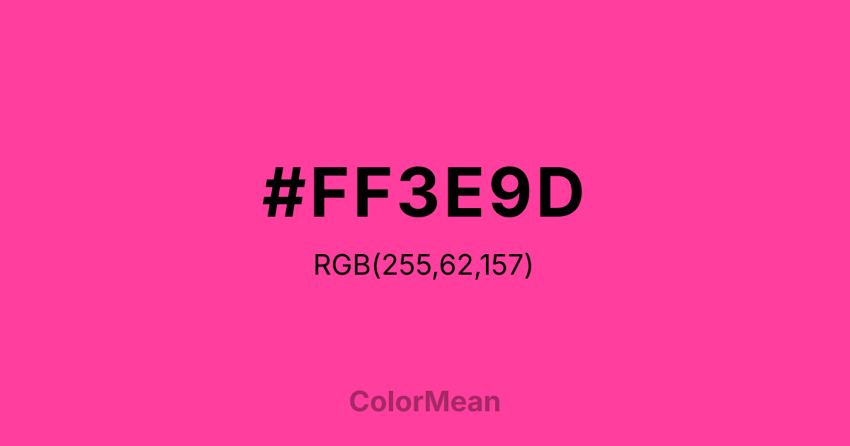 #FF3E9D color swatch