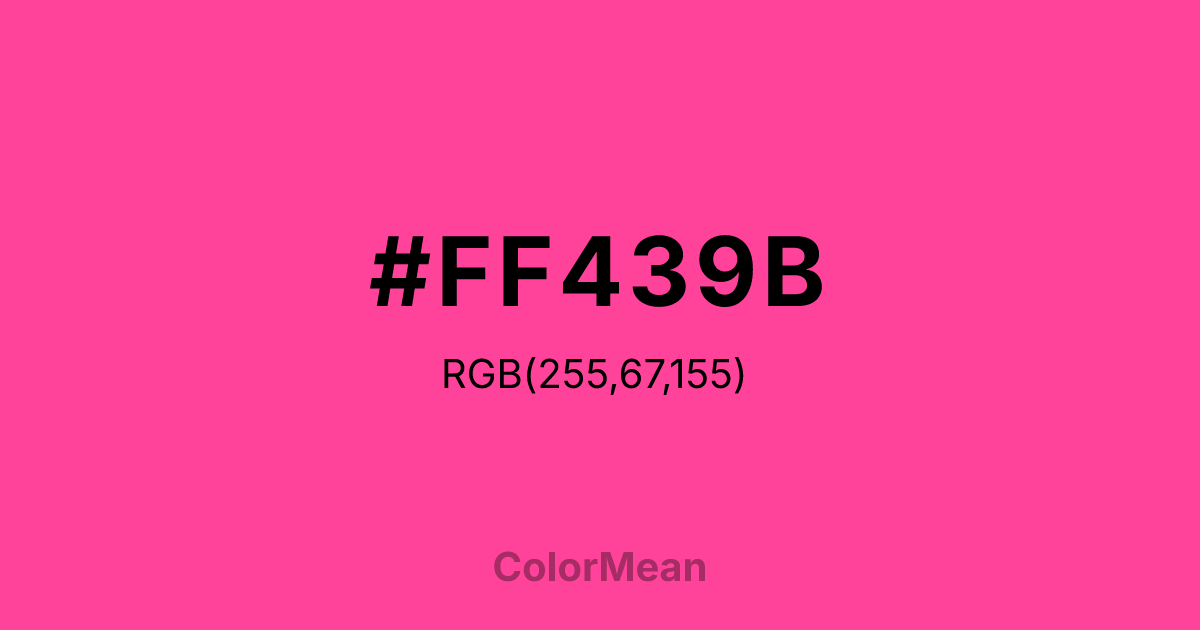#FF439B color swatch