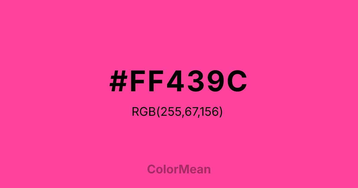 #FF439C color swatch