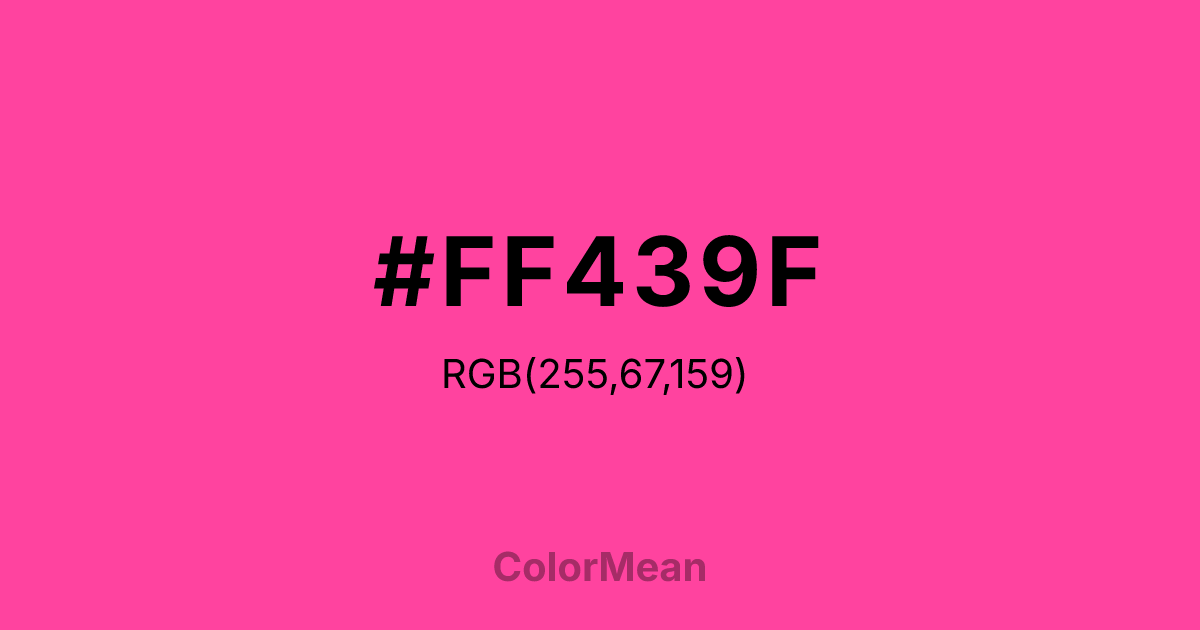 #FF439F color swatch