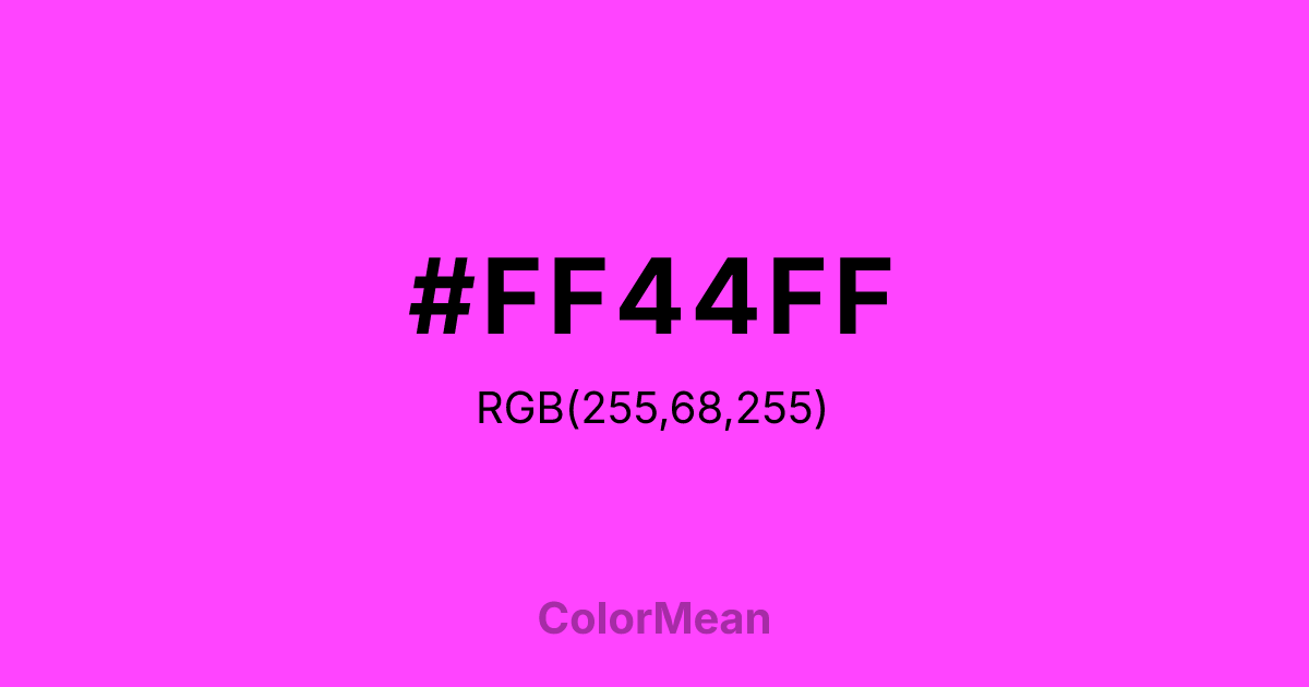 #FF44FF color swatch