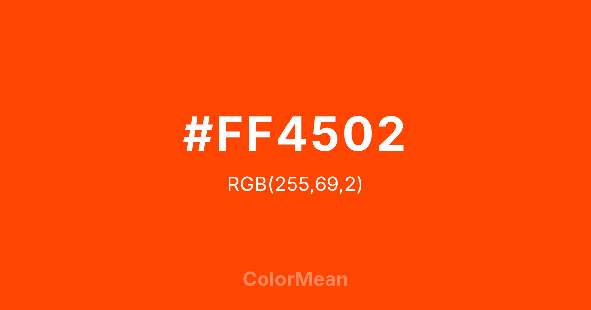 #FF4502 color swatch