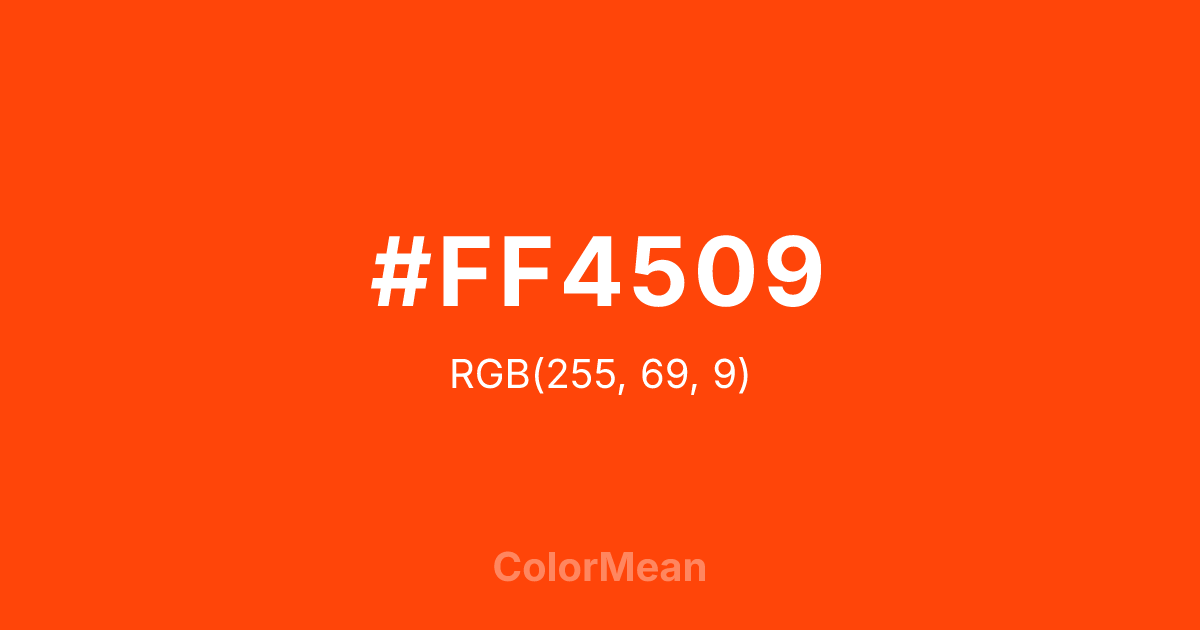 #FF4509 color swatch